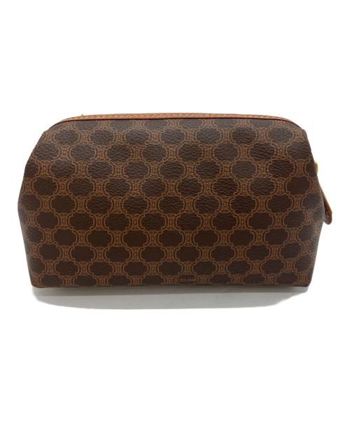 CELINE（セリーヌ）CELINE (セリーヌ) コスメポーチ ブラウンの古着・服飾アイテム