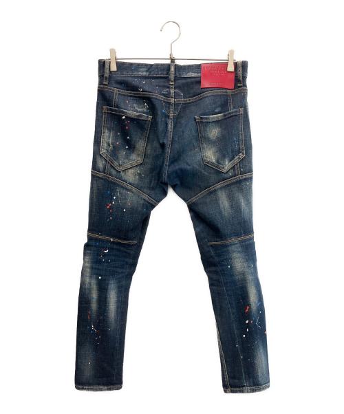 DSQUARED2（ディースクエアード）DSQUARED2 (ディースクエアード) Tidy Biker Jean インディゴ サイズ:44の古着・服飾アイテム