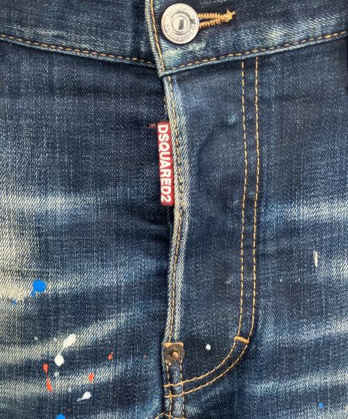 DSQUARED2（ディースクエアード）DSQUARED2 (ディースクエアード) Tidy Biker Jean インディゴ サイズ:44の古着・服飾アイテム