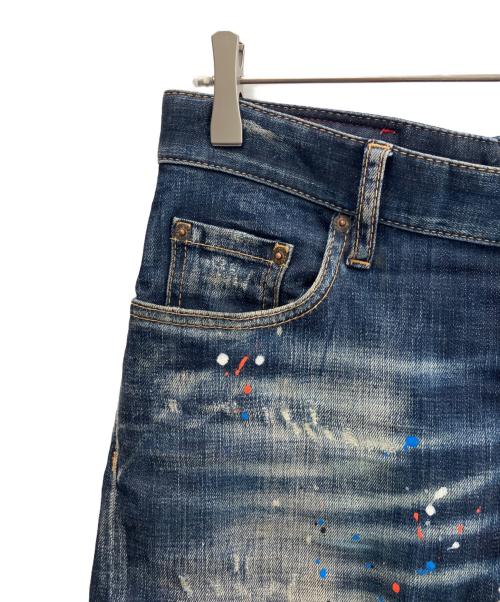 DSQUARED2（ディースクエアード）DSQUARED2 (ディースクエアード) Tidy Biker Jean インディゴ サイズ:44の古着・服飾アイテム