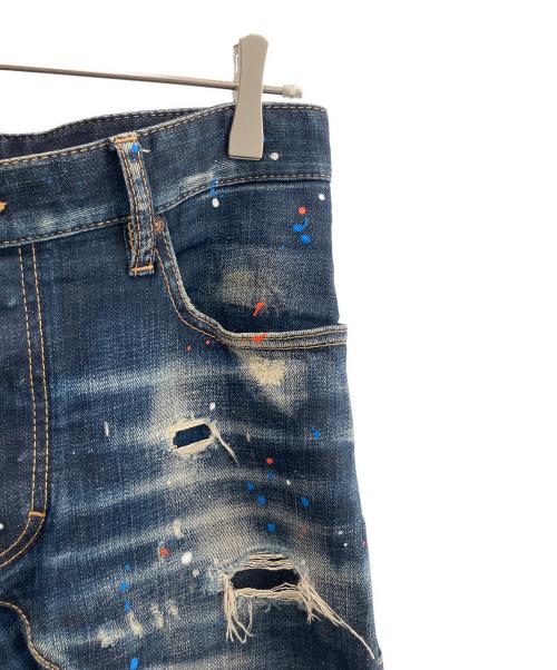 DSQUARED2（ディースクエアード）DSQUARED2 (ディースクエアード) Tidy Biker Jean インディゴ サイズ:44の古着・服飾アイテム