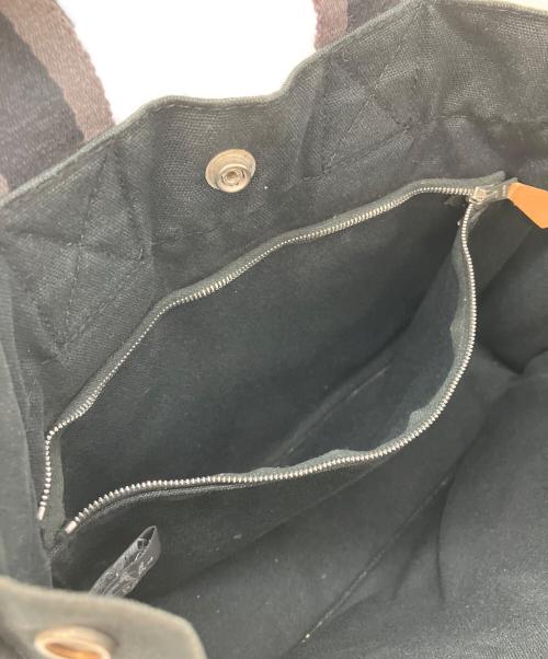 HERMES（エルメス）HERMES (エルメス) ハンドバッグ ブラック×グレーの古着・服飾アイテム