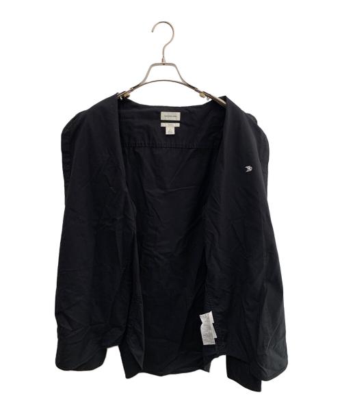 Calvin Klein（カルバンクライン）Calvin Klein (カルバンクライン) ロングスリーブソリッドオックスフォードクラシックシャツ ブラック サイズ:Lの古着・服飾アイテム