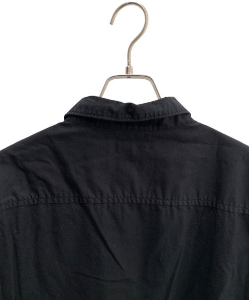 Calvin Klein（カルバンクライン）Calvin Klein (カルバンクライン) ロングスリーブソリッドオックスフォードクラシックシャツ ブラック サイズ:Lの古着・服飾アイテム