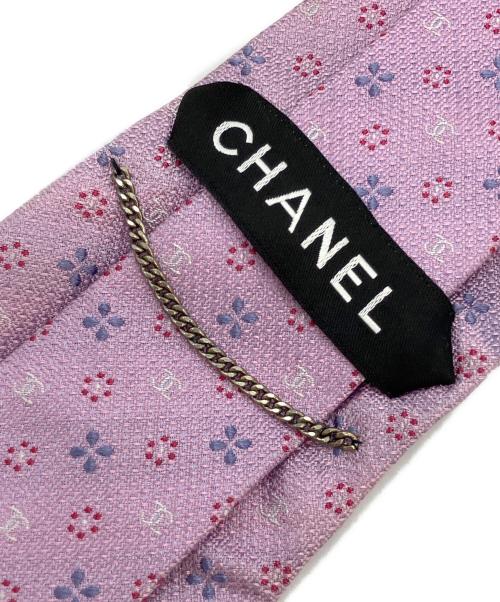 CHANEL（シャネル）CHANEL (シャネル) ネクタイ ライトパープル サイズ:不明の古着・服飾アイテム