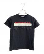 MONCLERモンクレール）の古着「半袖カットソー」｜ブラック