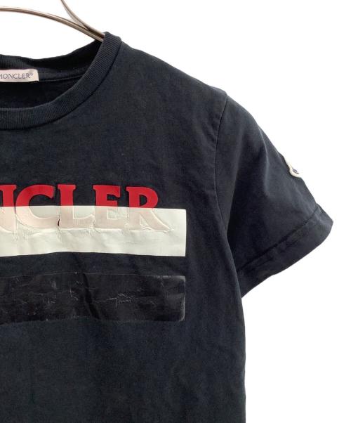 MONCLER（モンクレール）MONCLER (モンクレール) 半袖カットソー ブラック サイズ:12の古着・服飾アイテム