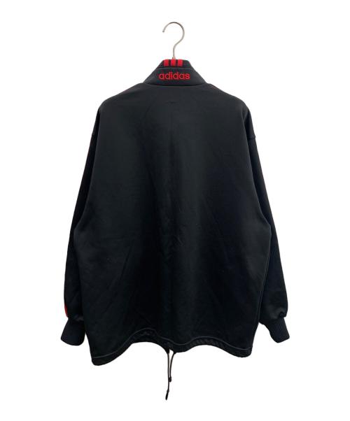 adidas（アディダス）adidas (アディダス) 90’sトラックジャケット ブラック×レッド サイズ:Lの古着・服飾アイテム