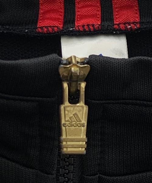 adidas（アディダス）adidas (アディダス) 90’sトラックジャケット ブラック×レッド サイズ:Lの古着・服飾アイテム