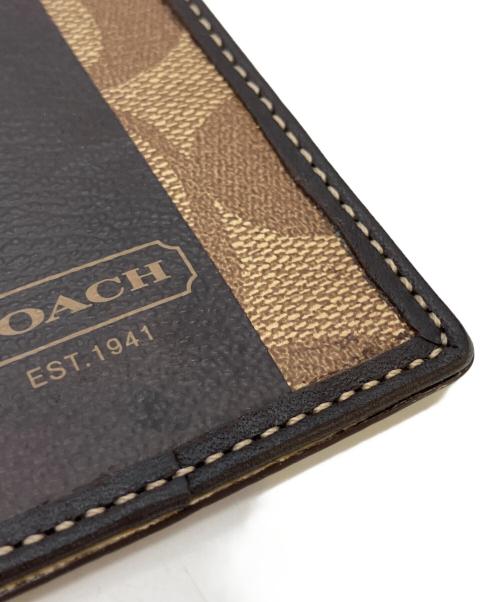 COACH（コーチ）COACH (コーチ) パスケース ブラウン×ベージュの古着・服飾アイテム