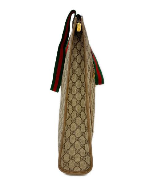 GUCCI（グッチ）GUCCI (グッチ) トートバッグ  シェリーライン ブラウンの古着・服飾アイテム