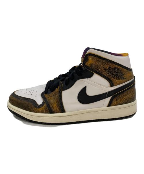 NIKE（ナイキ）NIKE (ナイキ) スニーカー ホワイト×ブラウン サイズ:27.5の古着・服飾アイテム