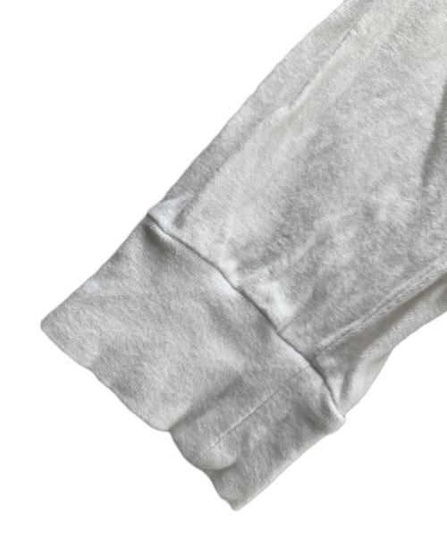 HUMAN MADE（ヒューマンメイド）HUMAN MADE (ヒューマンメイド) 長袖カットソー ホワイト×レッド サイズ:Ｍの古着・服飾アイテム