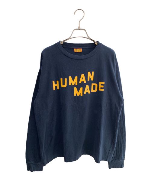 HUMAN MADE（ヒューマンメイド）HUMAN MADE (ヒューマンメイド) GRAPHIC T-SHIRT ネイビー×イエロー サイズ:Ｍの古着・服飾アイテム