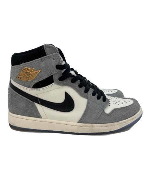 NIKE（ナイキ）NIKE (ナイキ) Air Jordan 1 Retro グレー サイズ:27cmの古着・服飾アイテム