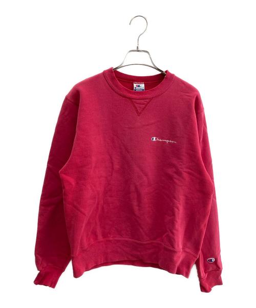 Champion（チャンピオン）Champion (チャンピオン) 90'sロゴ刺繍スウェット レッド サイズ:Ｍの古着・服飾アイテム