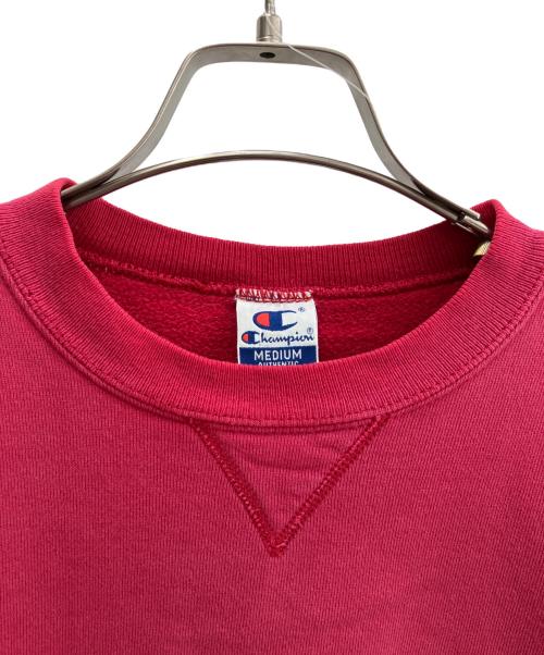 Champion（チャンピオン）Champion (チャンピオン) 90'sロゴ刺繍スウェット レッド サイズ:Ｍの古着・服飾アイテム