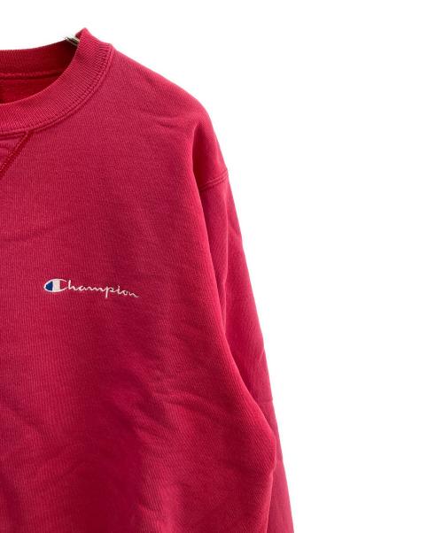Champion（チャンピオン）Champion (チャンピオン) 90'sロゴ刺繍スウェット レッド サイズ:Ｍの古着・服飾アイテム