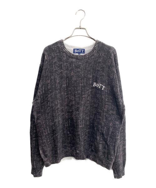 BoTT（ボット）BoTT (ボット) Bamboo Camo Printed Sweater ブラック×ブラウン サイズ:Ｍの古着・服飾アイテム