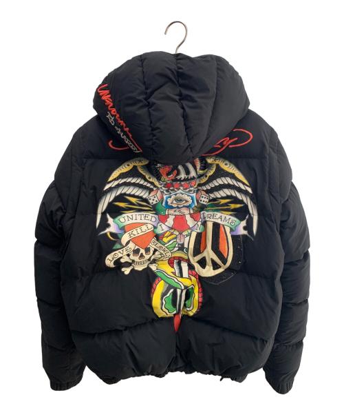 unknown（アンノウン）unknown (アンノーン) Ed Hardy (エド ハーディー) 中綿ジャケット ブラック サイズ:Ｍの古着・服飾アイテム