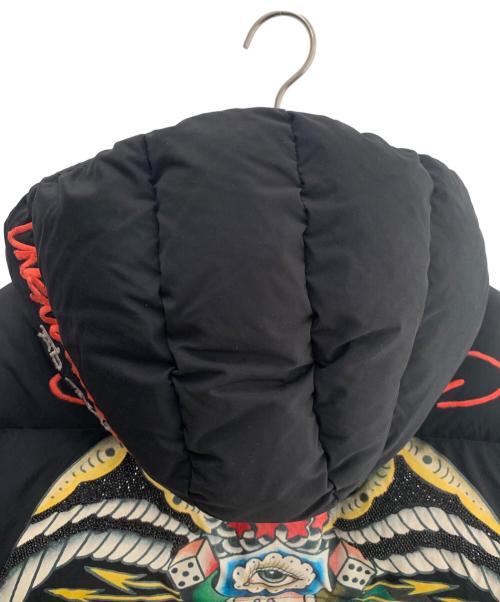 unknown（アンノウン）unknown (アンノーン) Ed Hardy (エド ハーディー) 中綿ジャケット ブラック サイズ:Ｍの古着・服飾アイテム