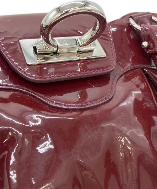 Salvatore Ferragamo（サルヴァトーレ フェラガモ）Salvatore Ferragamo (サルヴァトーレ フェラガモ) ハンドバッグ ボルドーの古着・服飾アイテム