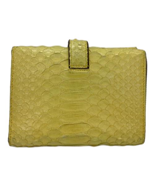 J&M DAVIDSON（ジェイ＆エム デヴィッドソン）J&M DAVIDSON (ジェイ＆エム デヴィッドソン) 2つ折り財布 イエローの古着・服飾アイテム