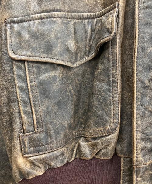 BANANA REPUBLIC（バナナリパブリック）BANANA REPUBLIC (バナナリパブリック) レザージャケット ブラウン サイズ:４４の古着・服飾アイテム