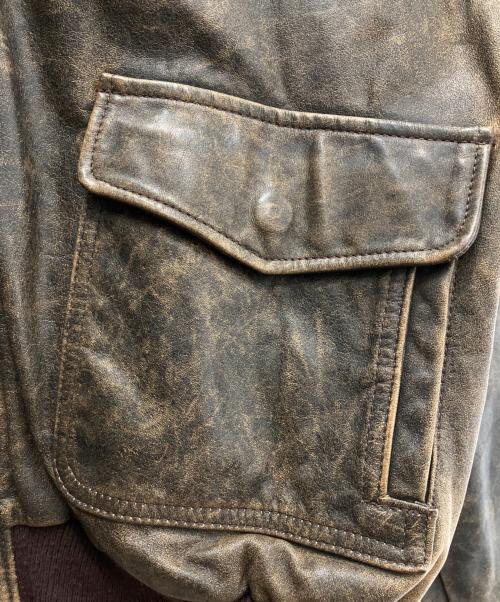 BANANA REPUBLIC（バナナリパブリック）BANANA REPUBLIC (バナナリパブリック) レザージャケット ブラウン サイズ:４４の古着・服飾アイテム