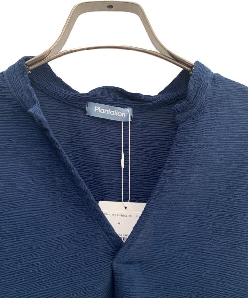plantation（プランテーション）plantation (プランテーション) 長袖ワンピース ブルー サイズ:Ｍ 未使用品の古着・服飾アイテム
