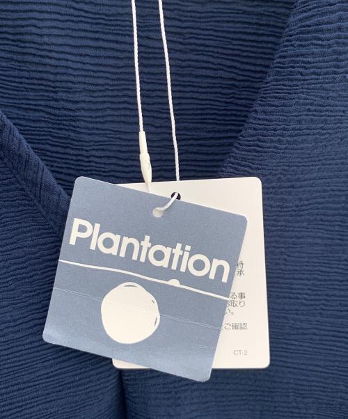 plantation（プランテーション）plantation (プランテーション) 長袖ワンピース ブルー サイズ:Ｍ 未使用品の古着・服飾アイテム