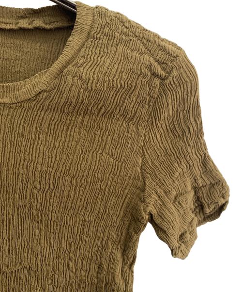 ISSEY MIYAKE（イッセイミヤケ）ISSEY MIYAKE (イッセイミヤケ) 半袖カットソー カーキ サイズ:２の古着・服飾アイテム