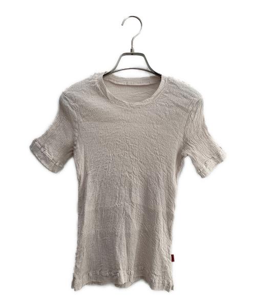 ISSEY MIYAKE（イッセイミヤケ）ISSEY MIYAKE (イッセイミヤケ) 半袖カットソー アイボリー サイズ:２の古着・服飾アイテム
