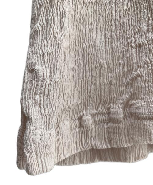 ISSEY MIYAKE（イッセイミヤケ）ISSEY MIYAKE (イッセイミヤケ) 半袖カットソー アイボリー サイズ:２の古着・服飾アイテム