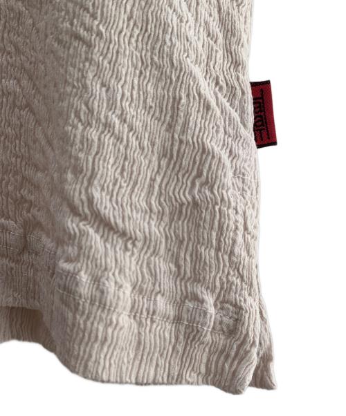 ISSEY MIYAKE（イッセイミヤケ）ISSEY MIYAKE (イッセイミヤケ) 半袖カットソー アイボリー サイズ:２の古着・服飾アイテム