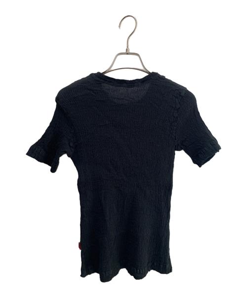 ISSEY MIYAKE（イッセイミヤケ）ISSEY MIYAKE (イッセイミヤケ) 半袖カットソー ブラック サイズ:２の古着・服飾アイテム