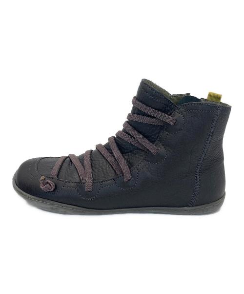 CAMPER（カンペール）CAMPER (カンペール) レザーレースアップブーツ ブラック サイズ:EU38の古着・服飾アイテム