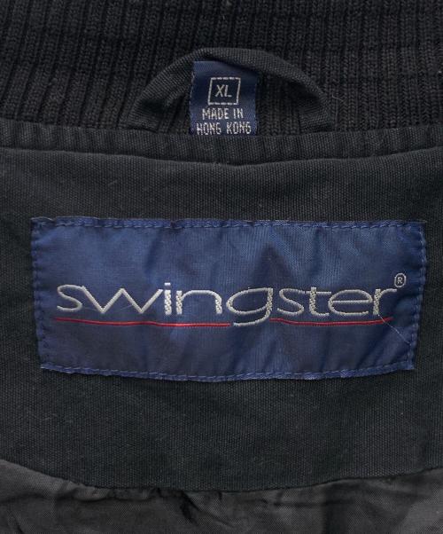 Swing ster（スウィングスター）Swing ster (スウィングスター) ブルゾン ブラック サイズ:XLの古着・服飾アイテム