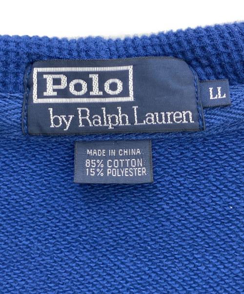 POLO RALPH LAUREN（ポロ・ラルフローレン）POLO RALPH LAUREN (ポロ・ラルフローレン) ジップパーカー ブルー サイズ:XLの古着・服飾アイテム