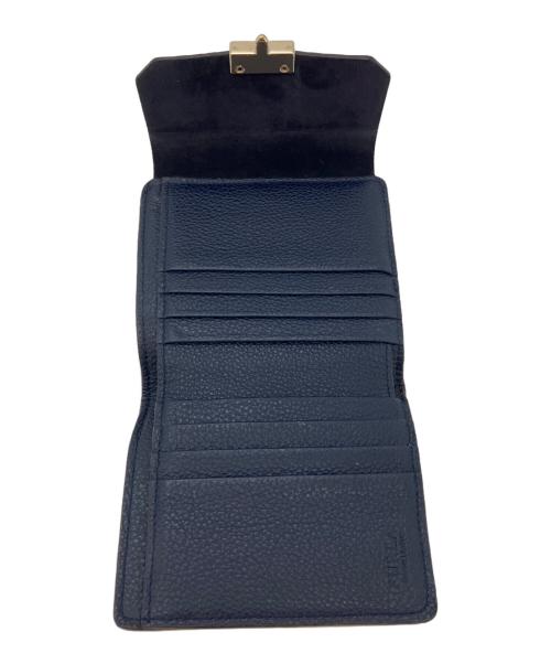 FURLA（フルラ）FURLA (フルラ) コンパクトウォレット ネイビーの古着・服飾アイテム