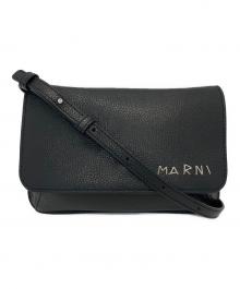 MARNI（マルニ）の古着「レザーショルダーバッグ」｜ブラック