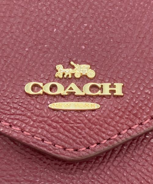 COACH（コーチ）COACH (コーチ) 3つ折り財布 ボルドーの古着・服飾アイテム