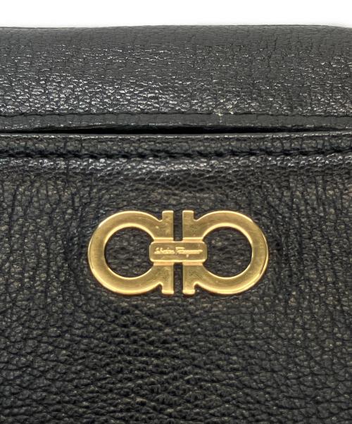 Salvatore Ferragamo（サルヴァトーレ フェラガモ）Salvatore Ferragamo (サルヴァトーレ フェラガモ) レザー2WAYバッグ ブラックの古着・服飾アイテム