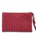 MIU MIU (ミュウミュウ) レザーポーチ ショッキングピンク：45000円