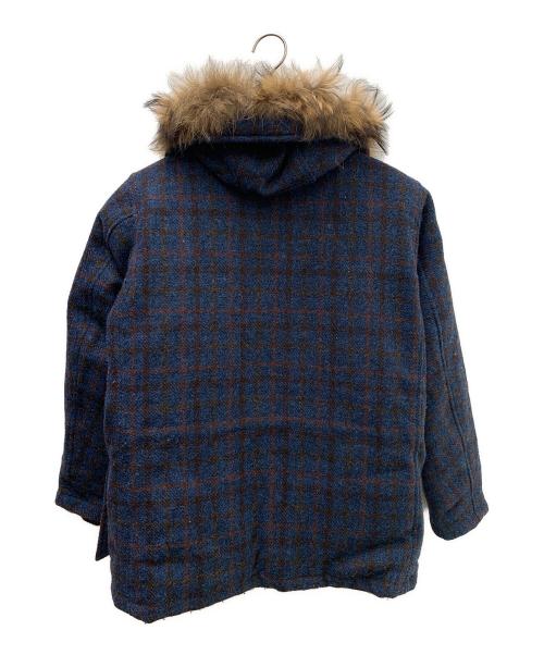 Harris Tweed（ハリスツイード）Harris Tweed (ハリスツイード) ダウンジャケット ブルー サイズ:38の古着・服飾アイテム
