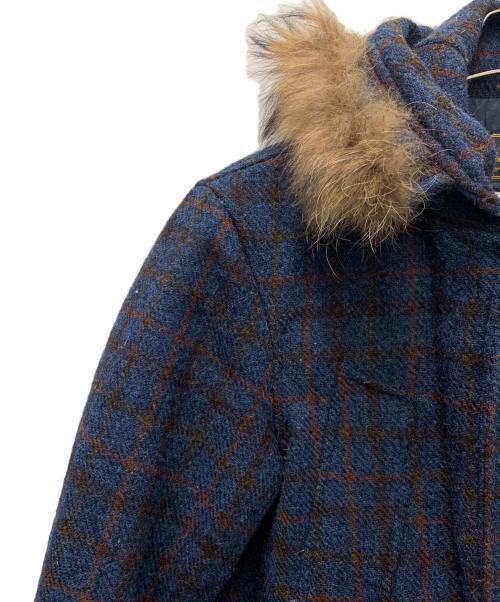 Harris Tweed（ハリスツイード）Harris Tweed (ハリスツイード) ダウンジャケット ブルー サイズ:38の古着・服飾アイテム