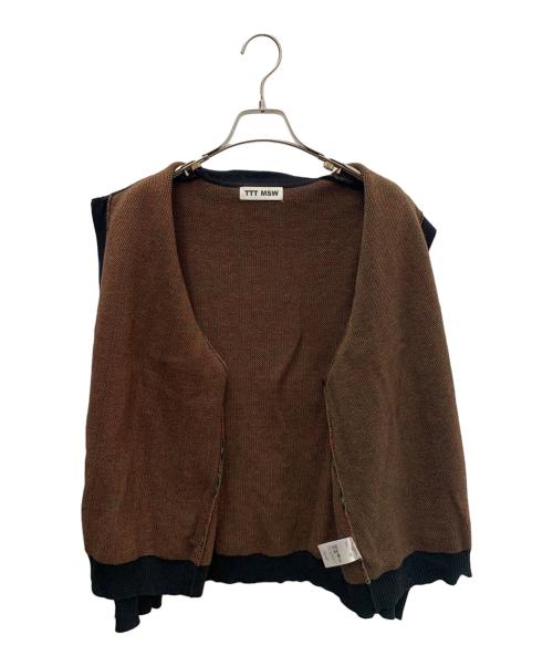TTT MSW（ティー）TTT MSW (ティー) 厚手ニット ブラック サイズ:Ｍの古着・服飾アイテム
