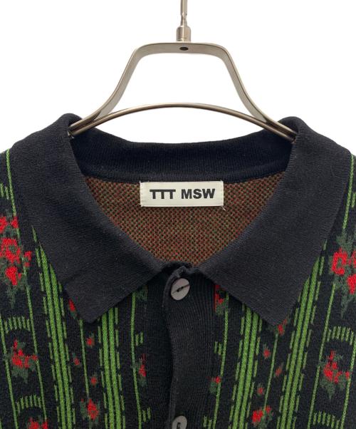 TTT MSW（ティー）TTT MSW (ティー) 厚手ニット ブラック サイズ:Ｍの古着・服飾アイテム