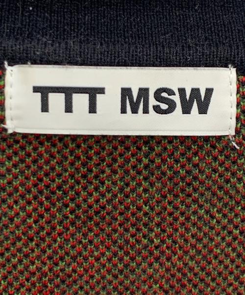 TTT MSW（ティー）TTT MSW (ティー) 厚手ニット ブラック サイズ:Ｍの古着・服飾アイテム