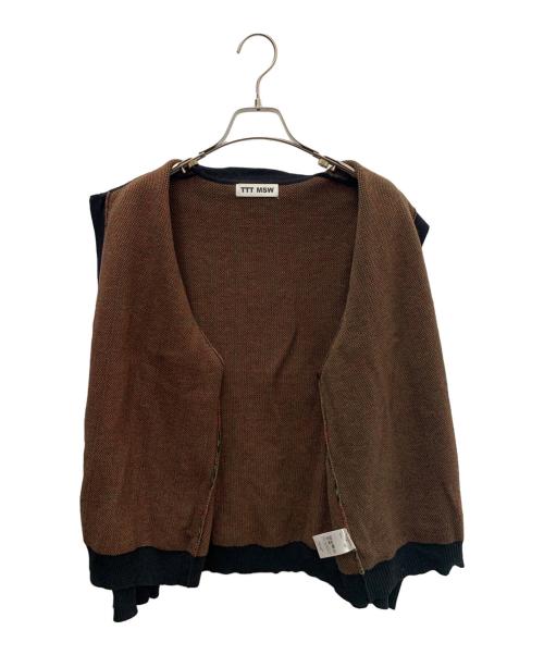 TTT MSW（ティー）TTT MSW (ティー) 厚手ニット ブラック サイズ:Ｍの古着・服飾アイテム